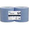 Papierové priemyselné utierky, 3-vrstvové, modré, šírka 23,5 cm, návin 150 m, 2 ks/bal