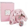 Doudou Histoire d´Ours Plyšový kamarád růžový králíček 25 cm
