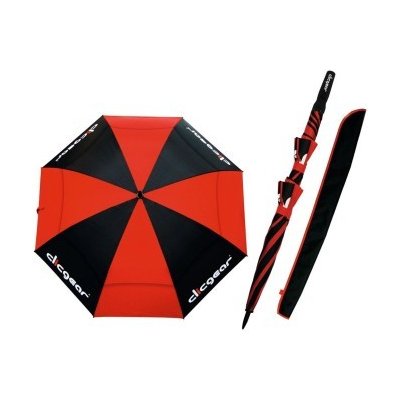Golfový dáždnik Clicgear UV 68 Čierna/Červená
