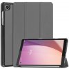 PROTEMIO 56026 LEATHER Zaklápací obal pre Lenovo Tab M8 4. generácia (4th gen) šedý