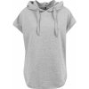 Build Your Brand Dámska mikina s krátkym rukávom BY034 Heather Grey XS