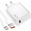 RÝCHLA NABÍJAČKA 67W + USB-C KABEL LIGHTNING PRE VIACERÉ ANDROID TELEFÓNY