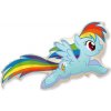 Balón fóliový - Rainbow Dash 65 cm (z rozprávky Môj malý poník / My little ponyVhodné pre plnenie vzduchom aj héliom)
