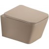 MEXEN - Teo Závesná WC misa vrátane sedátka s slow-slim, duroplast, cappuccino mat 30854064