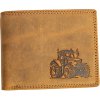 HL Luxusná kožená peňaženka s traktorom