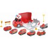 Wiky Auto hasičské s efekty a 6 malými auty 34 cm