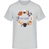 E190 Tričko - Nápis Pet Lover so psíkmi - Pacifická sivá - XL - Pánske