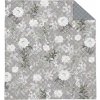 DETEXPOL Prehoz na posteľ Kvety grey Polyester, 220/240 cm
