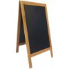 Ponuková stojanová tabuľa SANDWICH 120x70 cm, teak