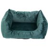 FERA Glamour obdĺžnikový zelený rozkladací pelech XL 75x85x29 cm
