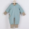 Zateplený jarný overal s kapucňou New Baby Spring mint