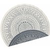 NORTHRUGS - Hanse Home koberce Kusový koberec Twin-Wendeteppiche 103143 creme grau – na von aj na doma - 100x100 (priemer) kruh cm Šedá