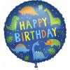 Procos Fóliový balón Happy Birthday Dino 46 cm