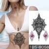 REBELULU Vodeodolná dočasné tetovanie tetovačka samolepka Rose Ornament Jewelry Flash tetovanie Body Art Paže Dočasné Tatoo ženy