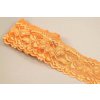 Elastická čipka - tmavooranžová - šírka 4 cm