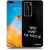 Picasee silikónový čierny obal pre Huawei P40 Pro - Black Fuel