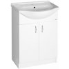 Aqualine SIMPLEX ECO 65 umývadlová skrinka vrátane umývadla 63x83,5x30,7cm SIME650
