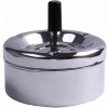 Otočiteľný popolník s vekom, kovový