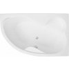 Polimat Mega rohová vaňa 160x105 cm pravostranné biela 00229