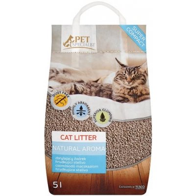 Tesco Pet Specialist Natural Aroma hrudkujúce stelivo 5 l