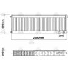 KORADO 22VK 500 x 2600 SPODNE PRIPOJENIE