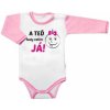 Baby Nellys Body dlhý rukáv s vtipným textom A TEĎ tady velím JÁ! Holka