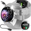 Smart hodinky JG Smart JGR-Q80 pre ženy, strieborné