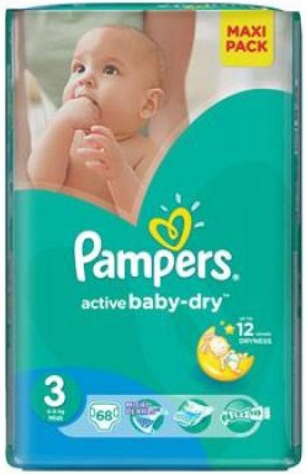 pampers active baby dry 3 cena