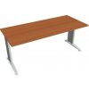 HOBIS Pracovný stôl Flex, 180x75,5x80 cm, čerešňa/kov