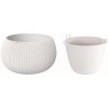 Prosperplast Kvetinac Splofy Bowl 290x195 mm biely