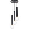 Závěsná lampa ekologická zavěšení lampa Auris Black 3xe14