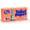 Toaletný papier 8 roliek, 18 m, 3 vrstvy, 100 % celulóza, Finito 2504