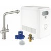 Grohe Blue štartovacia súprava s kuchynskou batériou stojánková SuperSteel 31347DC3