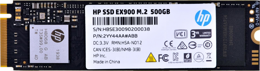 HP EX900 500GB, 2YY44AA