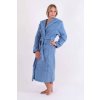 Vestis Athena 3116 modrý župan s kapucňou