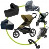 Akčný set Thule Urban Glide 3 Nutria Green + vanička + madlo + UNI pláštenky Emitex + UNI moskytiéra na vaničku a športiak