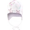 Little Angel Čiapka podšitá zaväzovacou Outlast® - panda/zv.fialová Veľ. 1 (36-38 cm)