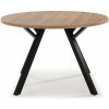 Okrúhly jedálenský stôl v dekore duba ø 120 cm Beni - Marckeric