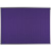 Textilná nástenka ekoTAB v hliníkovom ráme, 900 x 600 mm, fialová