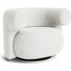 Normann Copenhagen Otočné kreslo Burra Lounge W. Return – svetlosivé