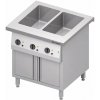 STALGAST Vodný kúpeľ dvojkomorový s vyhrievanou skrinkou 2x GN 1/1, 3,2 kW, 799x750x880 mm | STALGAST, ST227081