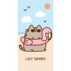 Detská osuška Mačička Pusheen Mňaumózna Dovolenka