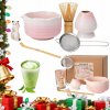 Bambusová sada na prípravu matcha: metlička, lyžička chasen, 6v1