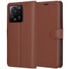 Techsuit Leather Folio Otváracie ochranné Puzdro - Xiaomi 13T / 13T Pro - Hnedé