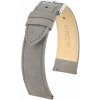 Kožený remienok Hirsch Osiris L 03433030-2, šedý, teľacia koža, dĺžka L, Quick Release 20 mm