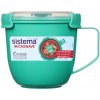 Sistema Hrnček na polievku a dusené pokrmy Microwave Large Soup Mug 900 ml, mätová