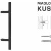 Madlo na dvere FT - MADLO kód K10 Ø 30 mm ST ks CIM - čierna matná (FNO) | MP-KOVANIA.sk