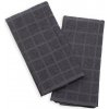 INSPIO Uterák Kuchynské utierky - Linea Anthracite 40x60 čierna