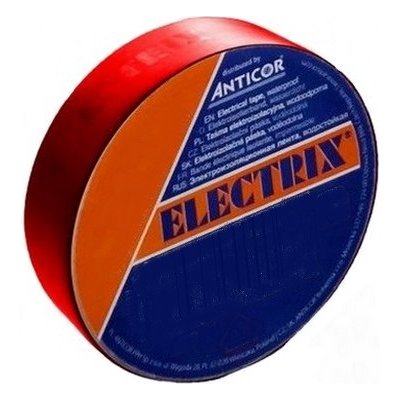 ANTICOR Elektro izolačná lepiaca páska červená 19 mm x 10 m