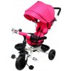 mamido Trojkolka T4 R-Sport ružová s otočením o 360 stupňov, kolesá EVA, brzda a voľnobežné koleso